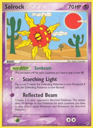Solrock (47/107) [Deoxys] Reverse Holofoil - Uncommon