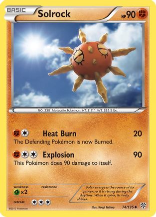 Solrock (74/135) [Plasma Storm] Reverse Holofoil - Uncommon