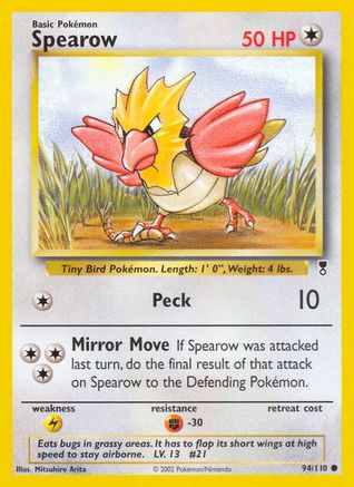 Spearow (94/110) [Legendary Collection] Reverse Holofoil - Common