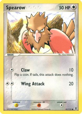 Spearow (81/112) [FireRed & LeafGreen] Reverse Holofoil - Common