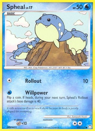 Spheal (102/123) [Mysterious Treasures] Reverse Holofoil - Common