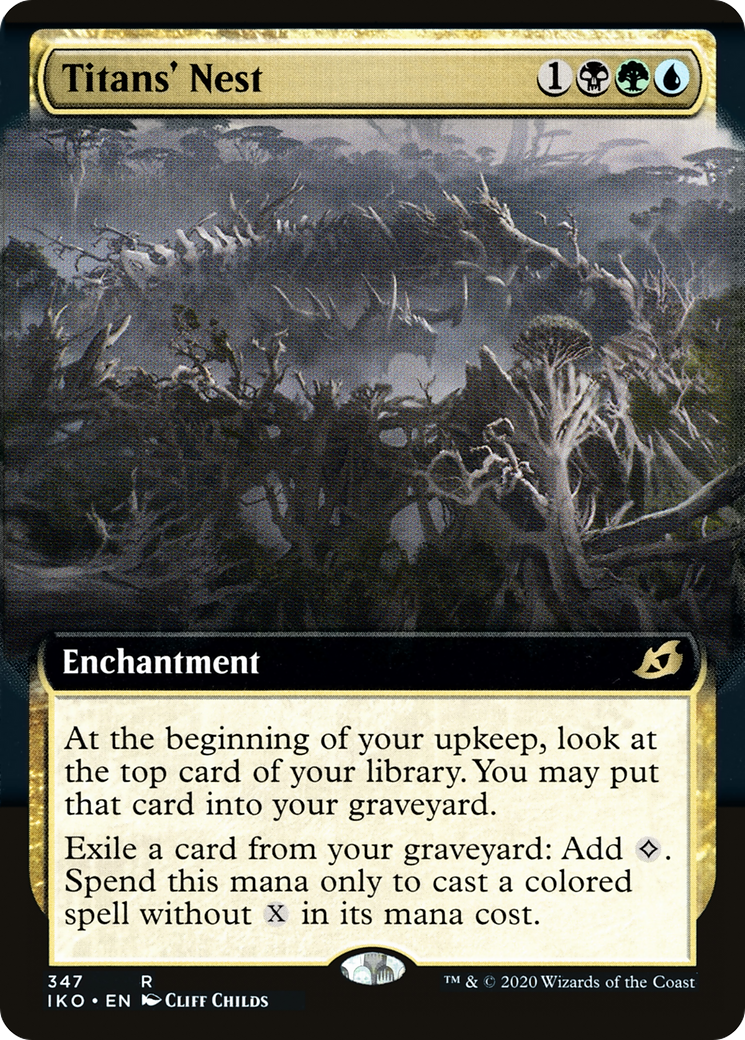 Titans' Nest (Extended Art) (IKO-347) [Ikoria: Lair of Behemoths] Foil