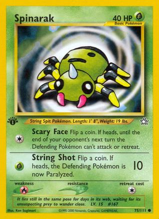Spinarak (075/111) [Neo Genesis] 1st Edition - Common
