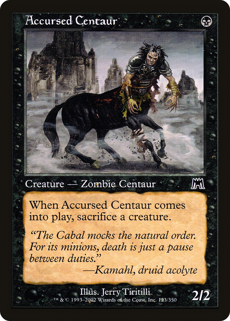Accursed Centaur (ONS-123) [Onslaught] Foil