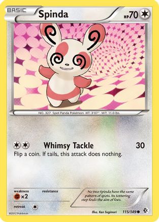 Spinda (115/149) [Boundaries Crossed] Reverse Holofoil - Common