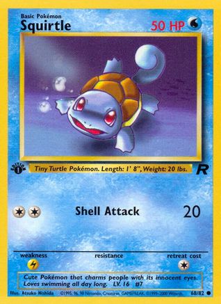 Squirtle (068/82) [Team Rocket] 1st Edition - Common