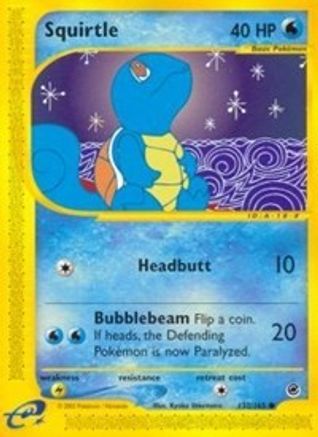 Squirtle (132/165) [Expedition] Reverse Holofoil - Common