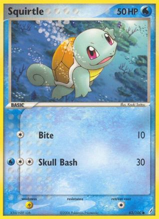 Squirtle (063/100) [Crystal Guardians] - Common