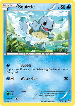 Squirtle (014/101) [Plasma Blast] Reverse Holofoil - Common