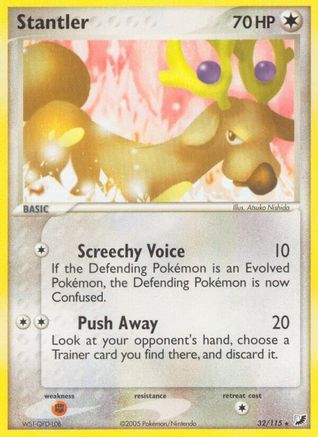 Stantler (032/115) [Unseen Forces] Reverse Holofoil - Rare