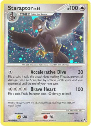 Staraptor (16/130) [Diamond and Pearl] Holofoil - Holo Rare