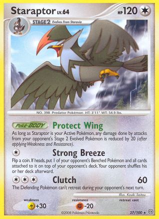 Staraptor (27/100) [Stormfront] Reverse Holofoil - Rare