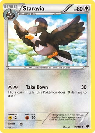 Staravia (96/116) [Plasma Freeze] Reverse Holofoil - Uncommon