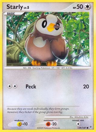 Starly (129/147) [Supreme Victors] Reverse Holofoil - Common