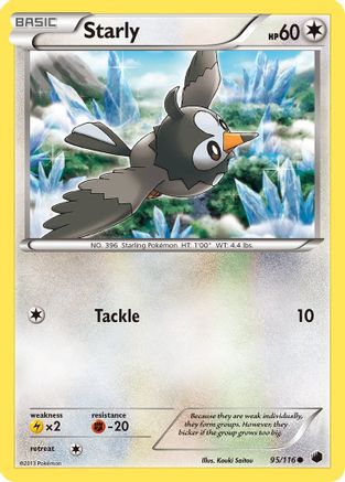 Starly (95/116) [Plasma Freeze] Reverse Holofoil - Common