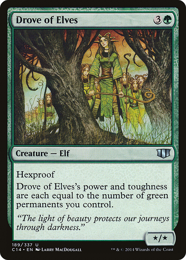 Drove of Elves (C14-189) [Commander 2014]