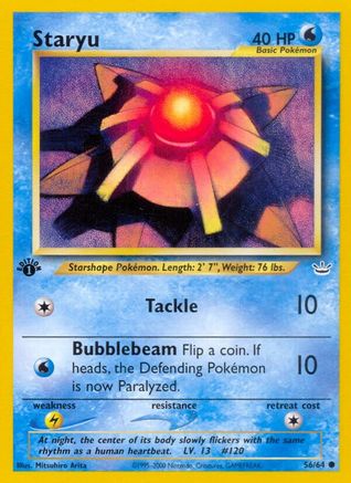 Staryu (056/64) [Neo Revelation] 1st Edition - Common