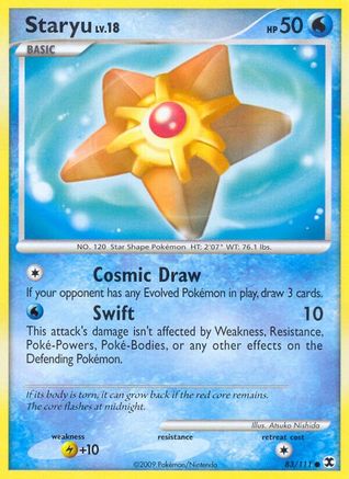 Staryu (83/111) [Rising Rivals] Reverse Holofoil - Common