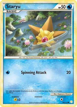 Staryu (084/123) [HeartGold SoulSilver] Reverse Holofoil - Common