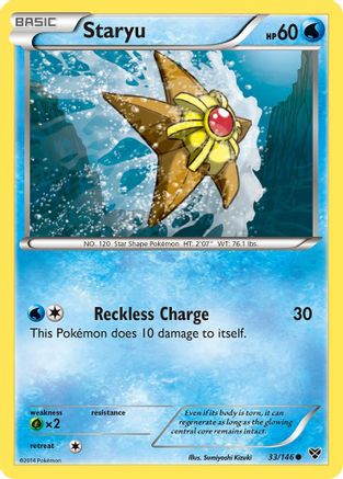 Staryu (33/146) [XY Base Set] Reverse Holofoil - Common