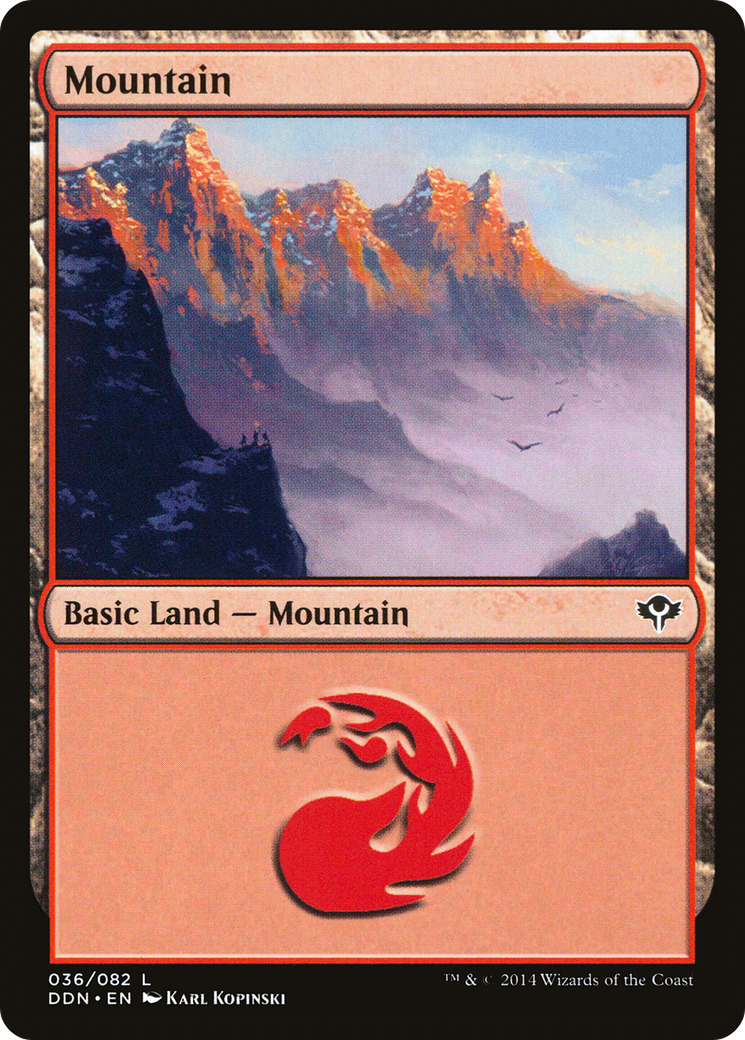 Mountain (DDN-036) [Duel Decks: Speed vs. Cunning]