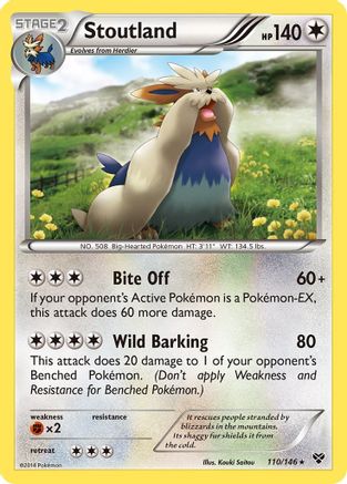 Stoutland (110/146) [XY Base Set] Reverse Holofoil - Rare