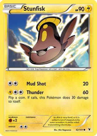 Stunfisk (042/101) [Noble Victories] Reverse Holofoil - Common