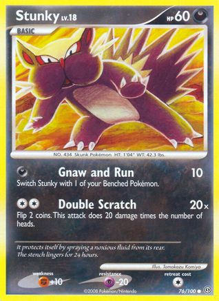 Stunky (076/100) [Stormfront] Reverse Holofoil - Common