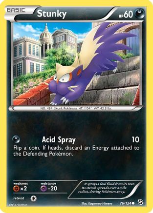 Stunky (76/124) [Dragons Exalted] Reverse Holofoil - Common