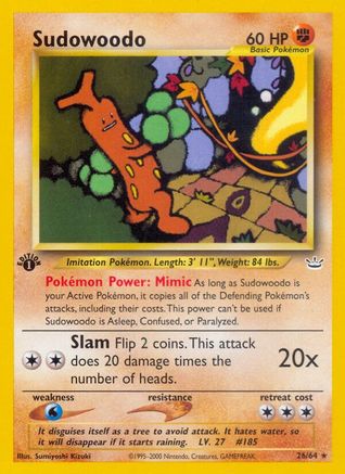 Sudowoodo (026/64) [Neo Revelation] 1st Edition - Rare