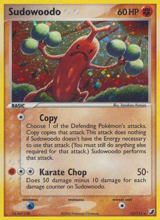Sudowoodo (15/115) [Unseen Forces] Reverse Holofoil - Holo Rare