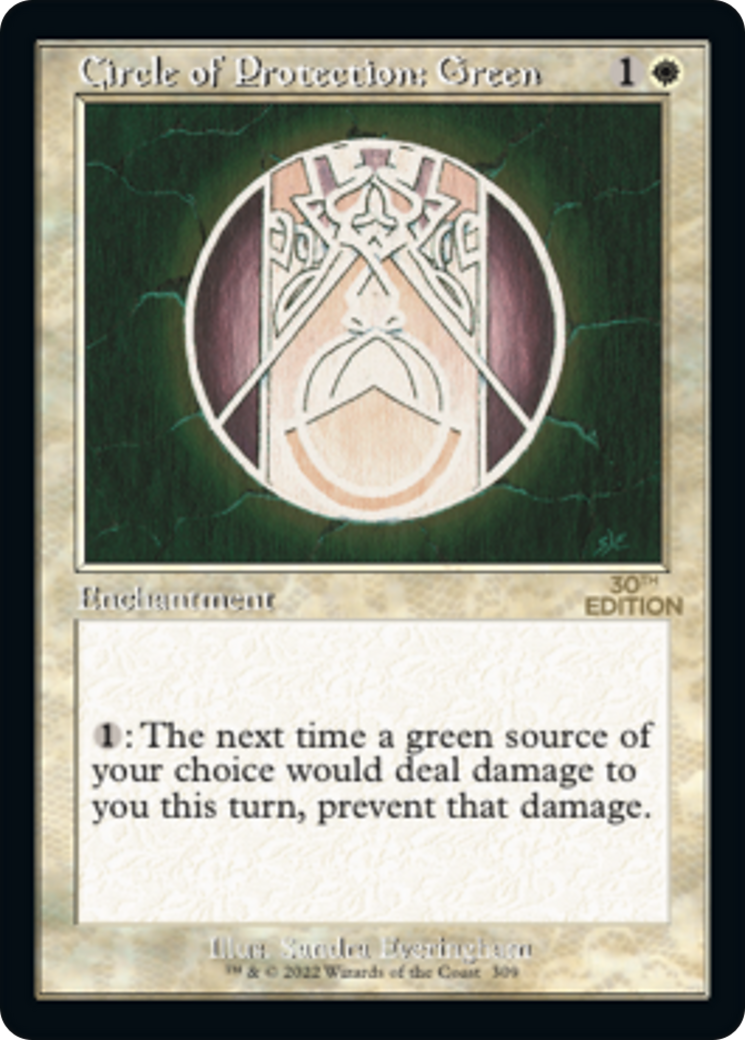 Circle of Protection: Green (Retro Frame) (30A-309) [30th Anniversary Edition]