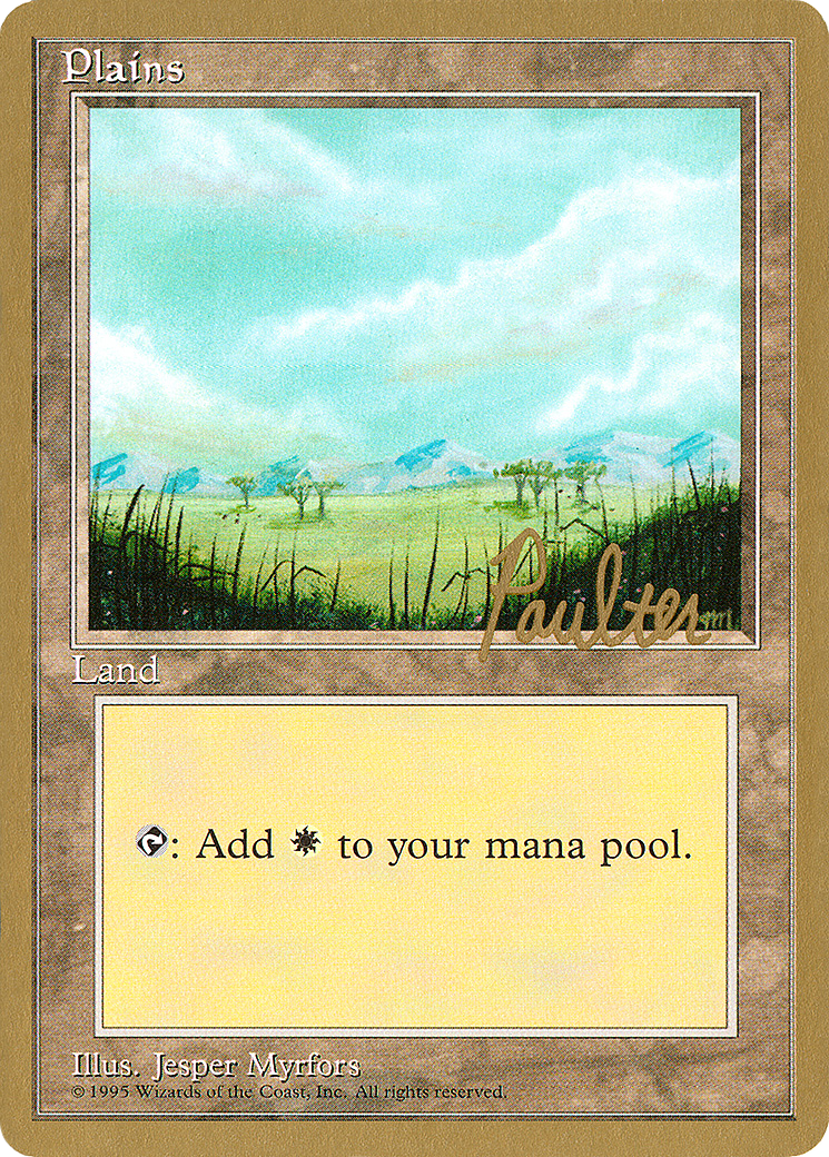 Plains (B) - 1996 Preston Poulter (4ED) [Pro Tour Collector Set]