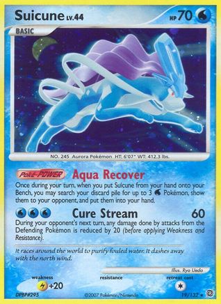 Suicune (19/132) [Secret Wonders] Reverse Holofoil - Holo Rare