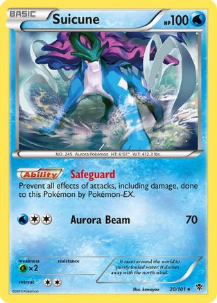 Suicune (020/101) [Plasma Blast] - Rare