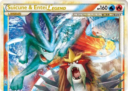 Suicune & Entei Legend (Top) (94/95) [Unleashed] Holofoil - Ultra Rare