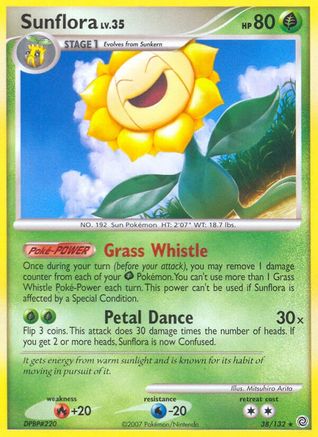 Sunflora (38/132) [Secret Wonders] Reverse Holofoil - Rare