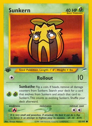 Sunkern (083/105) [Neo Destiny] 1st Edition - Common
