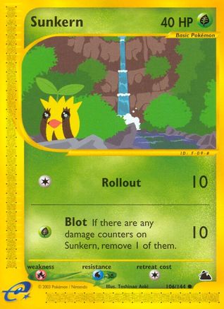 Sunkern (106/144) [Skyridge] Reverse Holofoil - Common