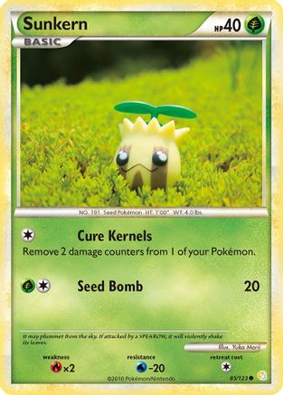 Sunkern (085/123) [HeartGold SoulSilver] Reverse Holofoil - Common