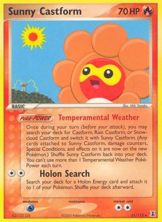 Sunny Castform (031/113) [Delta Species] - Rare