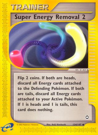 Super Energy Removal (134/147) [Aquapolis] Reverse Holofoil - Uncommon
