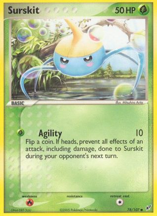 Surskit (078/107) [Deoxys] Reverse Holofoil - Common