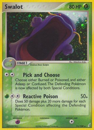 Swalot (011/100) [Crystal Guardians] Holofoil - Holo Rare