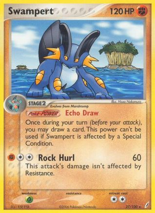 Swampert (27/100) [Crystal Guardians] Reverse Holofoil - Rare