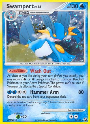 Swampert (9/106) [Great Encounters] Holofoil - Holo Rare