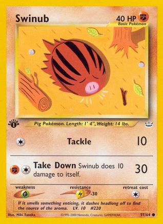 Swinub (057/64) [Neo Revelation] 1st Edition - Common