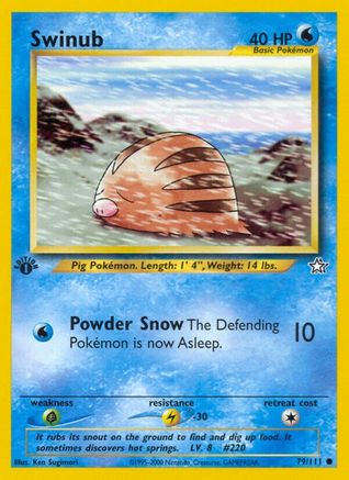 Swinub (079/111) [Neo Genesis] 1st Edition - Common