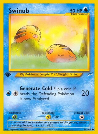 Swinub (084/105) [Neo Destiny] 1st Edition - Common