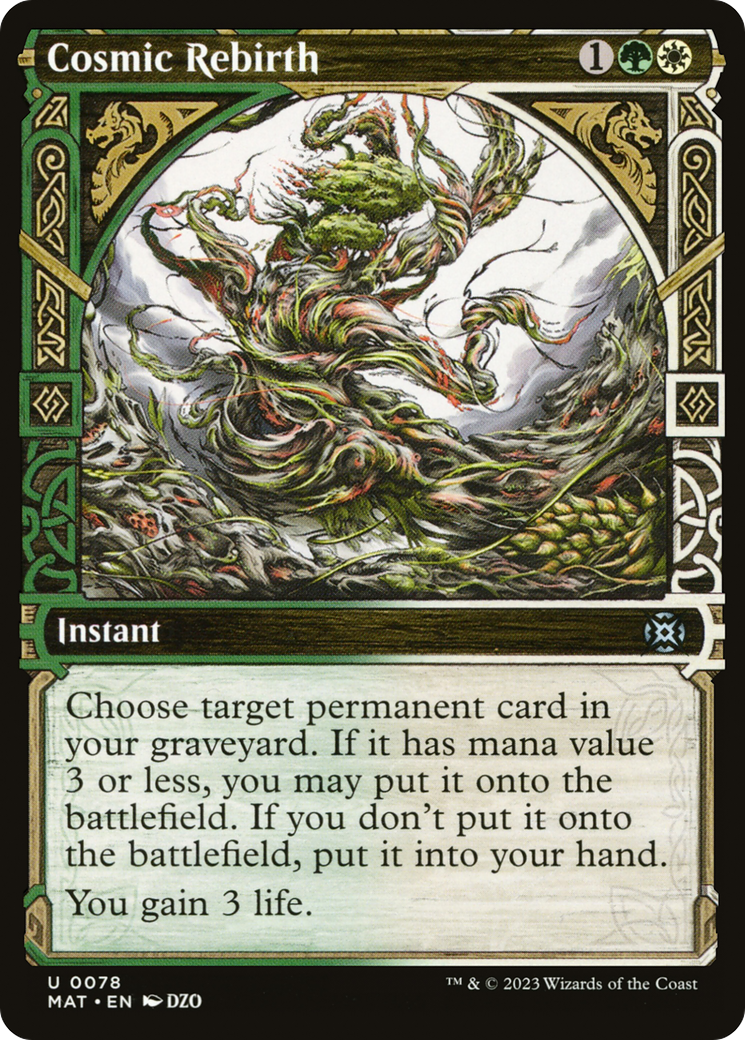 Cosmic Rebirth (Showcase) (MAT-078) [March of the Machine: The Aftermath] Foil